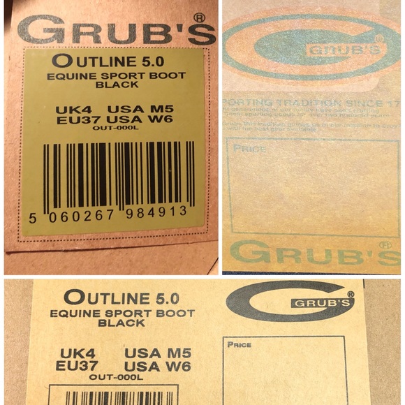 Grubs Outline 5.0 Equine Sport Boot Black US M5 W6 main image 4